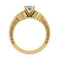 thumbnail image 4 of 0.75 Carat Art Deco Trinity Knot Engagement Ring 18K Gold (G,SI1), 4 of 6