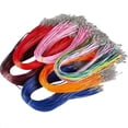 thumbnail image 3 of HOOUN 100pcs Mixed Color Wax Rope Necklace Pendants DIY String Rope Lobster Clasp-Lake Blue-2.0mm (thick), 3 of 9