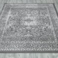 thumbnail image 3 of Ottomanson Diagona Traditional Medallion 7x10 Area Rug, 6'7" x 9'3", Gray/Ivory, 3 of 7