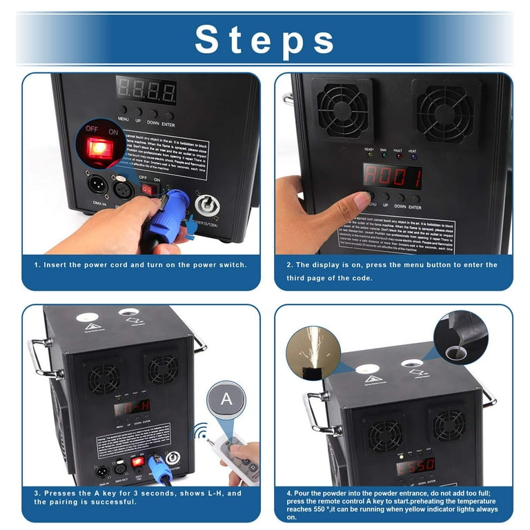 U'King 700W Firework Lighting Cold Spark Machine - Stage