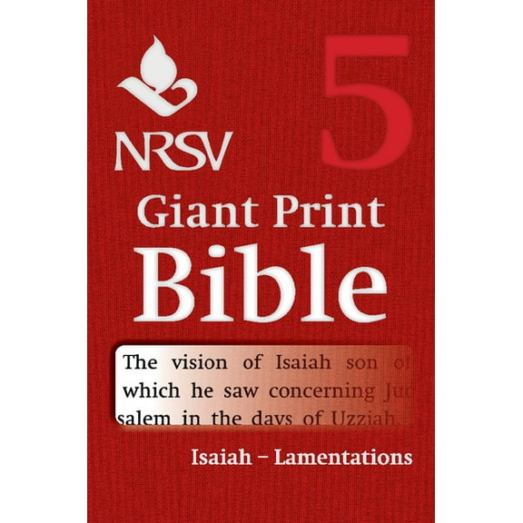 NRSV Giant Print Bible, (Paperback)