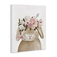 thumbnail image 3 of Stupell Industries Soft Bunny & Flowers Canvas Wall Art design by Anna Lischenko, 48 x 36, 3 of 7