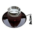 thumbnail image 1 of Luzkey Electric Smores Maker Electric Fondue Pot Set with Forks 4 Detachable Trays S'mores Maker Set for Wedding Family Party Indoor reddish brown, 1 of 8