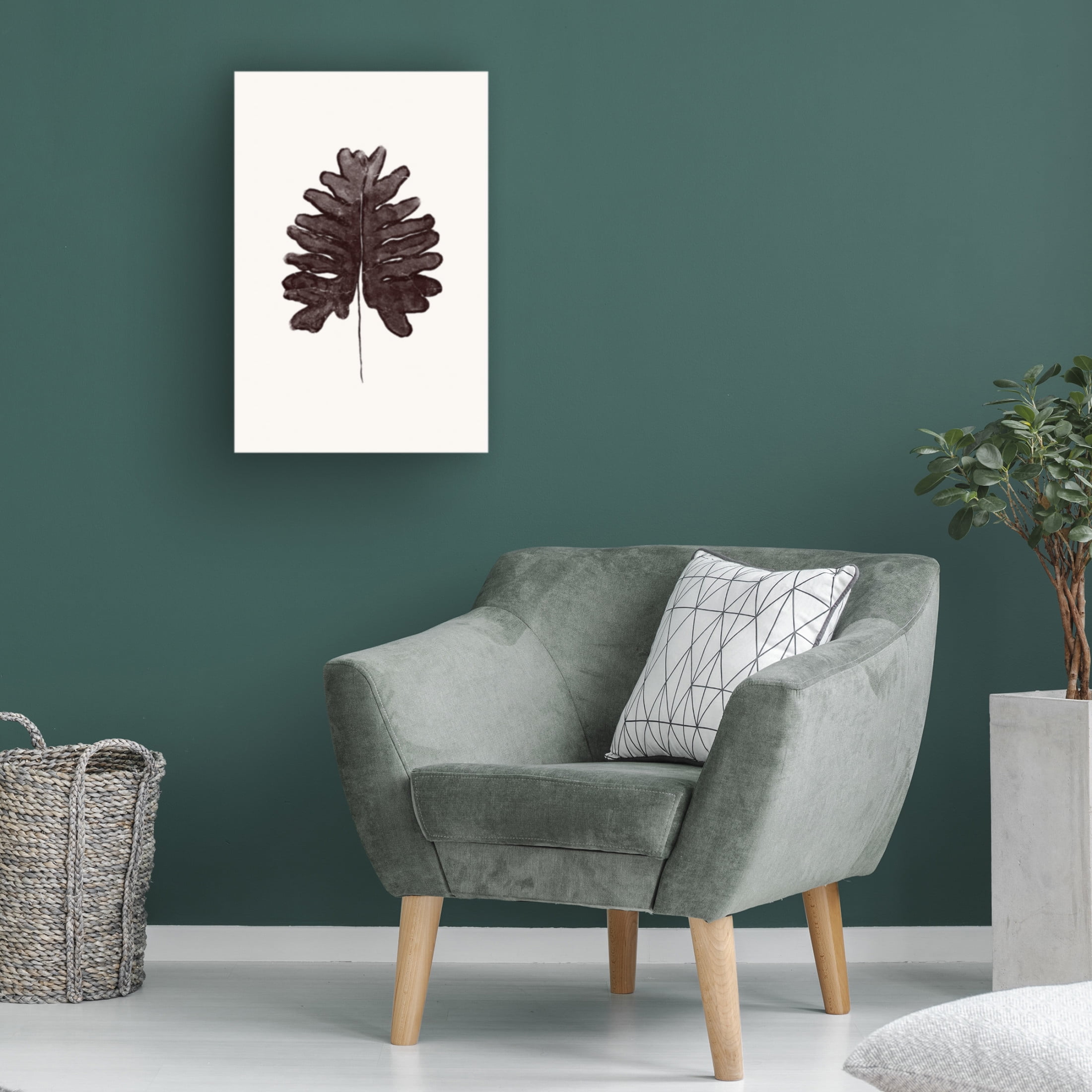 Canvas Wall Art - Yuyu Pont 'Tropical Leaf III' Wall Art for Living Room, Bedroom, or Office Décor by Trademark Fine Art - 16 x 24 Inches