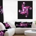 thumbnail image 1 of Rotation du Petit Monde Violet en Noir - Impression d'Art Floral sur Toile, 1 of 3