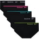 thumbnail image 1 of Reebok Pack de 5 braguitas hipster sin costuras, elásticas, talla XL, negras, 1 of 6