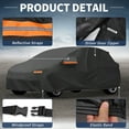 thumbnail image 5 of Unique Bargains Aluminum Full Car Cover Black for Toyota Corolla Cross 179.13"x72.83"x57.09", 5 of 7