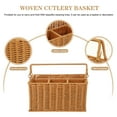 thumbnail image 3 of Silverware Organizer Woven Cutlery Storage Basket Wicker Kitchen Accesories for Fruit Pp, 3 of 6