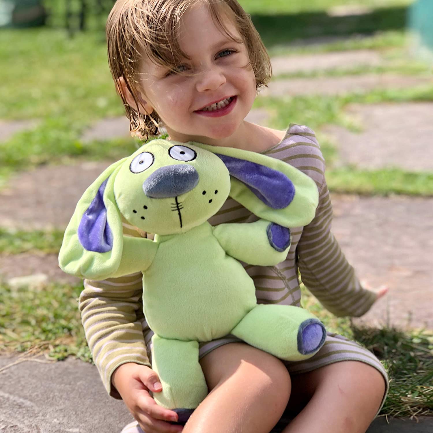 YOTTOY Mo Willems Collection | Knuffle Bunny Soft Stuffed Animal Plush Toy - 12.25”