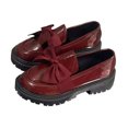 thumbnail image 2 of Miluxas Womens Loafers Mary Jane Flats, with Breathable Low-Heeled Design and Bow Decoration, Suitable for All Seasons, Practical Work Shoes Wine 6.5(37), 2 of 4