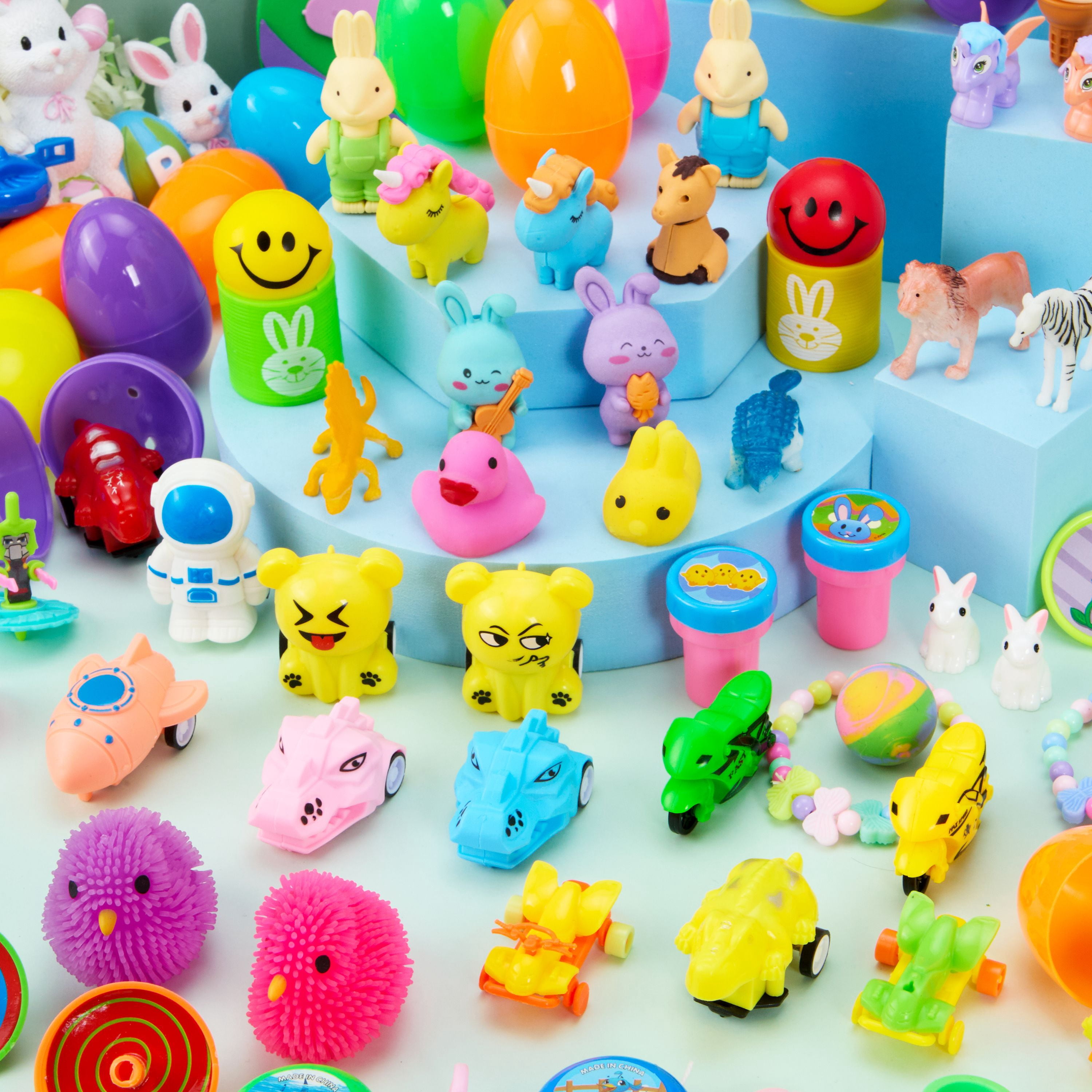Joyfy 80 Packs Prefilled Easter Eggs with Assorted Toys,Easter Egg