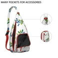 thumbnail image 2 of Stylish Travel Sling Bag Strawberry Fruit Trendy Sling Backpack for Women/Men Adjustable Lightweight Travel Hiking Casual Daypack for Young People, 2 of 4
