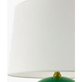 thumbnail image 6 of Livabliss Table Lamps, 20" Stellar Traditional Bedside Nightstand Table Lamp for Bedroom Living Room Office, Green Body with White Shade (20"H x 19"W x 19"D), 6 of 6