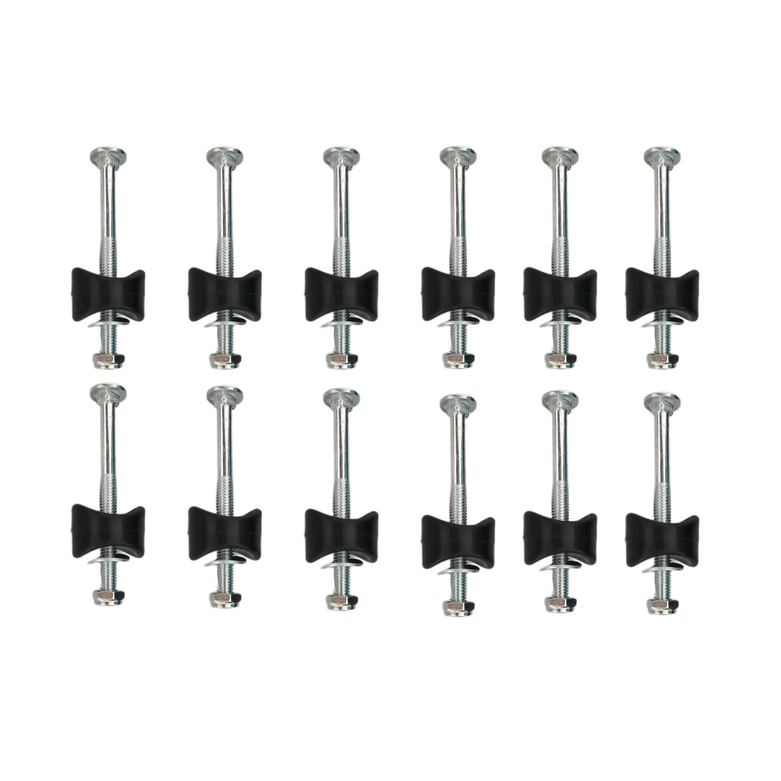 Vis De Remplacement Pour Trampoline - Lot De 12, Acier Galvanisé - Ø6 Mm, Longueur 9,5 Cm - Pour Fixation Cadre/Support