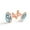 Color 3, variant on Men's Classic Stainless Steel, Donuts Cartoon Pattern Cufflinks Business Wedding Shirts, Rose Gold