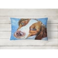 thumbnail image 2 of Carolines Treasures 7348PW1216 Snow Baby Brittany Spaniel Canvas Fabric Decorative Pillow, 12H x16W, multicolor, 2 of 3