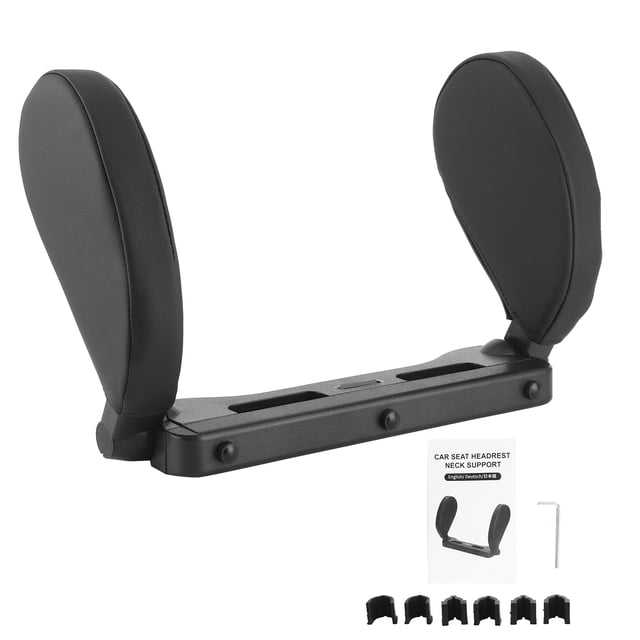 Soporte lateral para la cabeza, asientos de coche de cuero PU, almohada para el cuello, almohada para asientos de coche, calidad superior