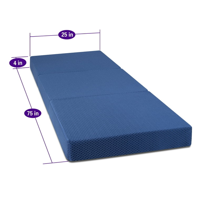 Premium Quality 4-Inch Tri-Fold Memory Foam Mattress