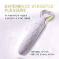 thumbnail image 2 of Delice Heartthrob Silicone Bullet Vibrator With Heart-Shaped Handle – Lavender Love, 2 of 11