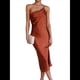 thumbnail image 1 of Vestido de Mujer con Tirantes, Cintura Media, Color Liso, Espalda Baja, Lazo, Elegante, con Hombros Descubiertos y Medio. Marrón M, 1 of 8