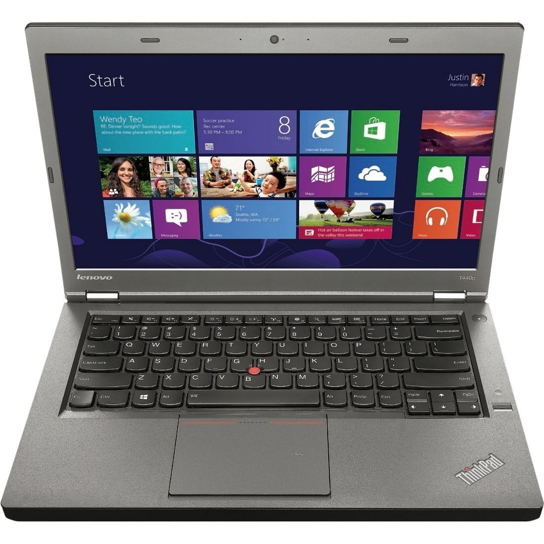 pilot Creep flydende Lenovo ThinkPad T440p 14.0-in USED Laptop - Intel Core i5 4200M 4th Gen  2.50 GHz 8GB 256GB SSD DVD-RW Windows 10 Pro 64-Bit - Webcam, Grade B -  Walmart.com