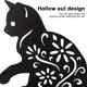 thumbnail image 3 of Adorno de jardín para gatos 3 unidades JAMW diseño hueco de metal, 3 of 5
