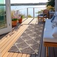 thumbnail image 6 of Addison Rugs Chantille Indoor/Outdoor Transitional Diamonds Fudge Washable Runner Rug, 2'3" x 7'6", 6 of 6