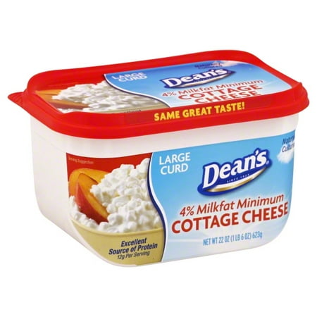 Dean S 4 Milk Fat Large Curd Cottage Cheese 22 Oz Walmart Com