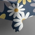thumbnail image 5 of Navy Daisy Flower Pattern Square Tablecloth,Waterproof Square Table Cover,Wipeable Spillproof Washable Table Cover for Home Kitchen Party Decor 52"x52"(132x132cm), 5 of 6