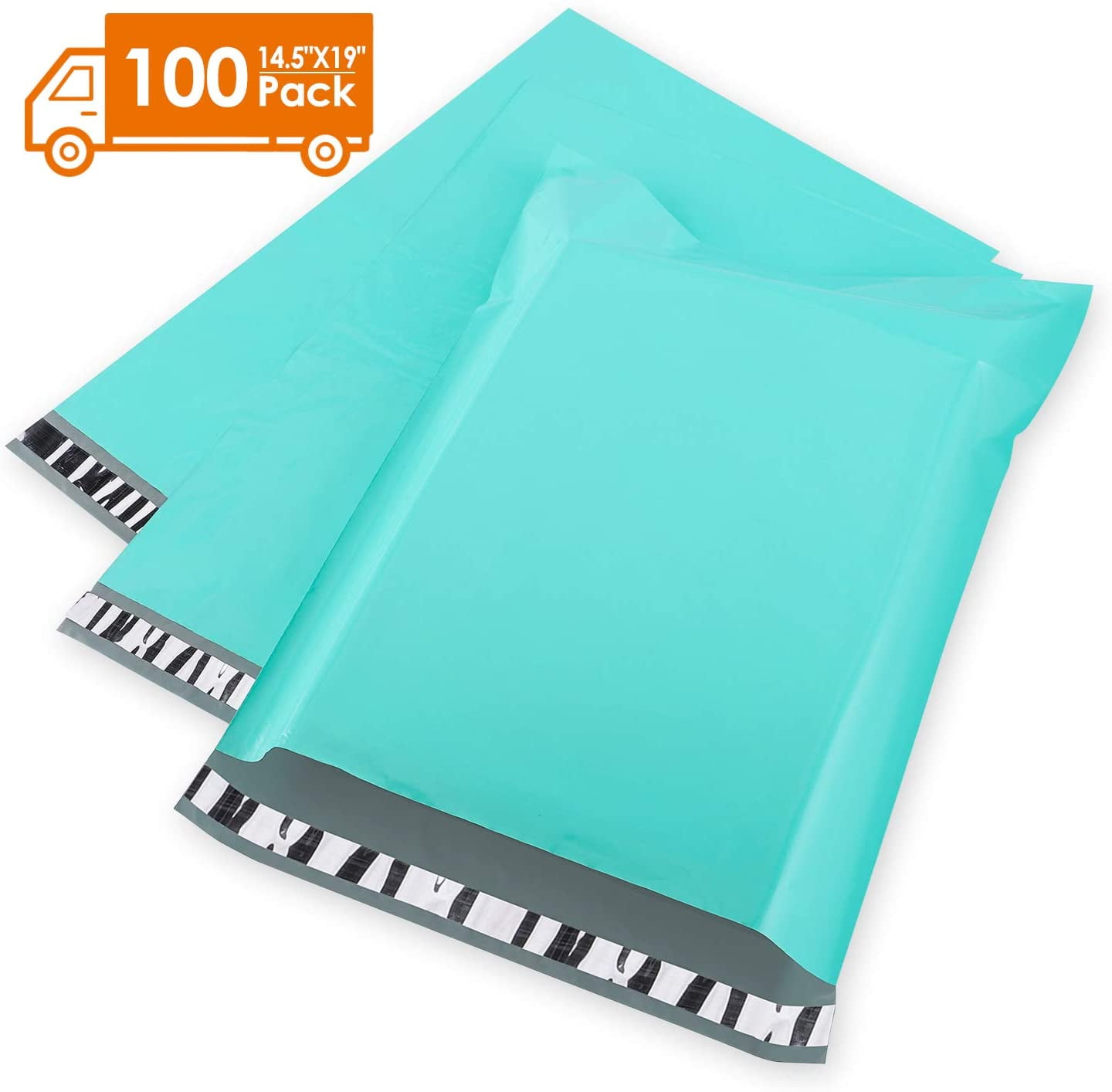 100 Turquoise 13" x 19" Mailing Postage Postal Mail Bags 
