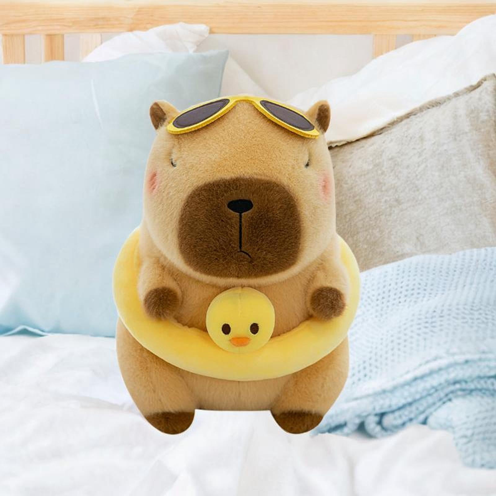 STARTIST Soft Capybara Plush Toy Simulation Cute Plush Capybara Doll Car Decorative Capybara Plush Doll Hugging Gifts for Girls Adults Brown 23cm