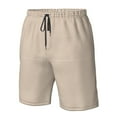 thumbnail image 5 of Naloa Brown Gingham Men's Beach Shorts, Surfing shorts, Swim trunks, Quick Dry Swim Trunks for Surfing Beach Fun - Large, 5 of 9