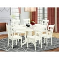 thumbnail image 2 of Pemberly Row 7-piece Wood Dining Table and Chair Set in Linen White, 2 of 6