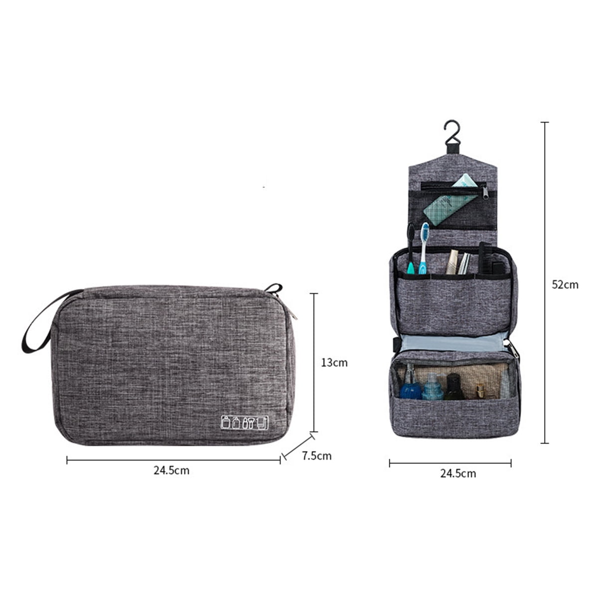 folding toiletries bag