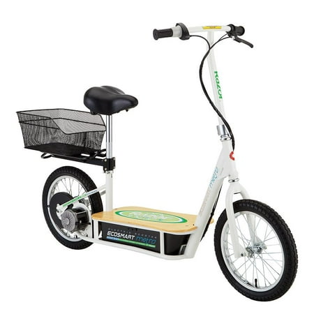 Razor EcoSmart Metro Electric Econimical Green Scooter with Seat and (Best Deal On Razor Electric Scooter)