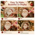 thumbnail image 5 of 2026 Christmas in July DIY Diamond Art Hanging Ornament – Handmade Sparkling Christmas Keepsake Santa Design Hanging Ornament Summer Creative Project, 5 of 7