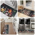 thumbnail image 4 of Findosom Kichen Rug Set of 3,Non Slip Machine Washable Kitchen Runner Rug for Floor,Spices Farmhouse Kitchen Rugs Absorbent for Sink,Hallway,Office,Kitchen Decor,Black 19"x32"+19"x48"+19"x60", 4 of 7