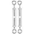 thumbnail image 1 of Uxcell Lot de 2 Tourbillon Il et Il, M5 Acier Inoxydable Tourbillons Lourds Corde Métallique Tension Réglable, 1 of 7