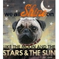 thumbnail image 2 of Art Licensing Studio 15x16 Gold Ornate Wood Framed with Double Matting Museum Art Print Titled - Dog Days - Pug pup, 2 of 4