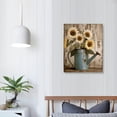 thumbnail image 3 of PRATYUS White Rustic Sunflower Canvas Wall Art Picture 16x20in for Living Room Bedroom 16x20in, 3 of 3
