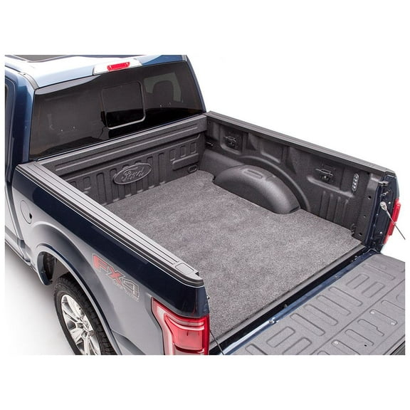 BedRug by RealTruck Bedmat | Compatible with 2004 - 2014 Ford F-150 Styleside 78.8 Bed, 2007 - 2008 Lincoln Mark LT 78.8 Bed, Models w/Drop-In Liners | Charcoal Grey, BMQ04SBD