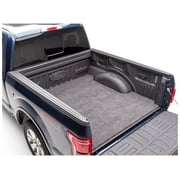 BedRug by RealTruck Bedmat | Compatible with 2015 - 2024 Ford F-150, 5'5" Bed, Models w/Drop-In Liners | Charcoal Grey, BMQ15SCD