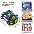 thumbnail image 3 of Football Double Layered Insulated and Refrigerated Lunch Bag with Two Compartments, Large Capacity, and Hand Carry - 7.1x11.4x16.1 inches, 3 of 6