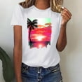 thumbnail image 2 of Women Blouses Elegant Casual Petite Short Sleeve Shirts for Women Work Summer Tees for Women 2025, 2 of 7
