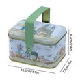 thumbnail image 3 of YUNAFFT Box Tinplate Box Tinplate Biscuit Holder Portable Cookies Case Easter Decor Candy Container Easter Snack Holder Cartoon Candy Holder Portable Cookies Holder Candy Party Favors, 3 of 6