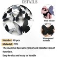thumbnail image 3 of 3D Butterfly Wall Art Decor Set, 48 Pieces, Black Theme for Home Decoration, 3 of 4