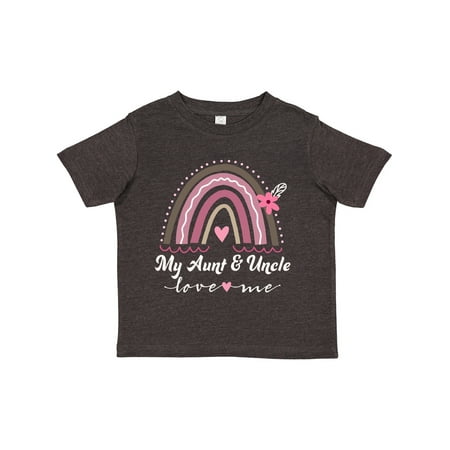 

Inktastic Aunt and Uncle Love Me Niece Girls Rainbow Girls Toddler T-Shirt