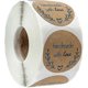 thumbnail image 1 of 500 Pieces Kraft Homemade With Love Sticker Label Paper Sealing Sticker Labels Round Self-adhesive, 1 of 5