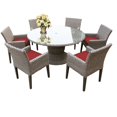 thumbnail image 1 of Monterey 60 Inch Outdoor Patio Dining Table with 6 Chairs w/ Arms, 1 of 2