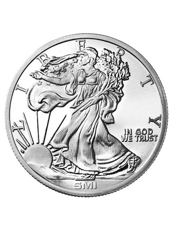 Collectible 1 Troy oz Sunshine Mint Walking Liberty Design .999 Silver Round Mint Mark SI